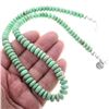 Image 2 : Green Variscite 9mm Bead Necklace