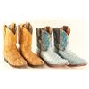 Image 1 : (2) Pairs of Kids Cowboy Boots