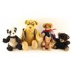 Image 1 : Lot of 5 Vintage Collectable Teddy Bears