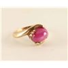 Image 2 : Gold & Pink Star Sapphire Ring