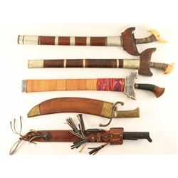 Lot of 5 Ethnic Swords