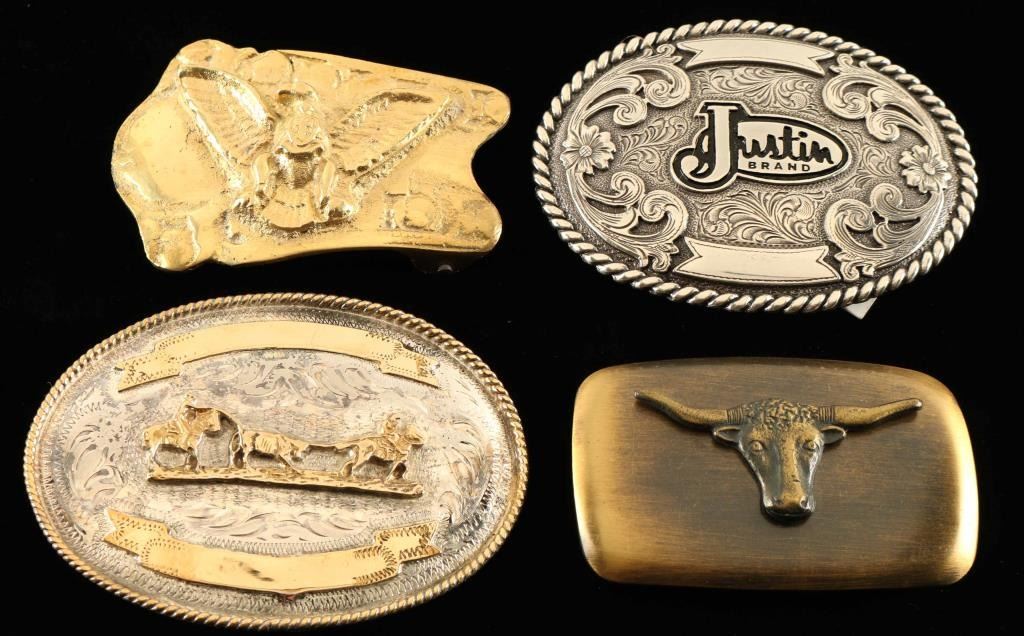 Lot of 3 Belt Buckles
