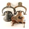 Image 2 : 2 Antique Bells and a Vintage Vice