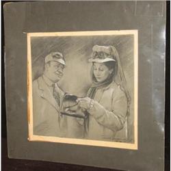 Charcoal, Illustration, Howard Christy