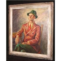 O/B, Man in Green Hat, F. Shane