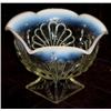 Image 1 : Opalescent Footed dish with Fan Design