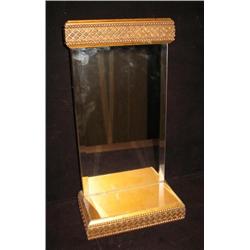 Mirrored Display Shelf, Gold Painted