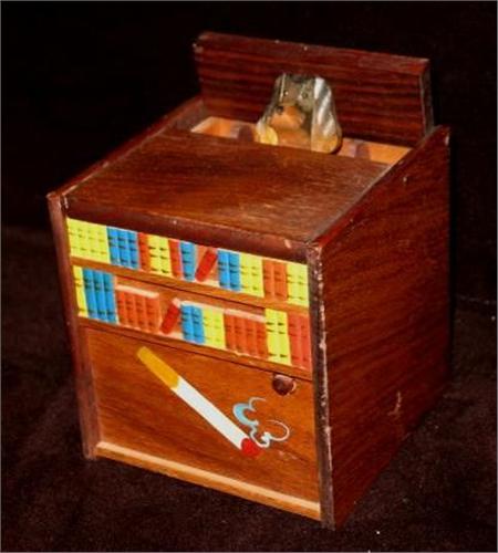 music box cigarette dispenser with dog Wood Music Box Cigarette Dispenser Dog music box cigarette dispenser with dog Wood Music Box Cigarette Dispenser Dog