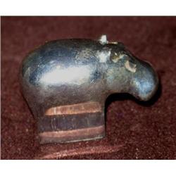 DANSK Silverplate Hippo Paperweight