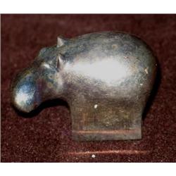 DANSK Silverplate Hippo Paperweight