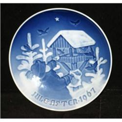 B&G Porcelain Christmas Plate, 1967