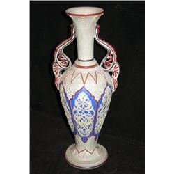 Mettlach Double Handled Vase
