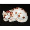 Image 1 : Kutani Japanese Pottery Sleeping Cat