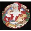 Image 1 : Fitz and Floyd Hand Painted Santa Plate
