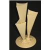 Image 1 : Three Fluted, Glass Vase.