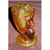Image 1 : Amber Glass Bunny Toothpick Holder