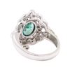 Image 3 : 1.54 ctw Emerald and Diamond Ring - 14KT White Gold