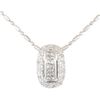 Image 2 : 0.50 ctw Diamond Pendant with Chain - 14KT and 18KT White Gold