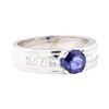 Image 1 : 1.79 ctw Sapphire and Diamond Ring - 14KT White Gold