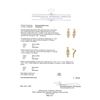 Image 3 : 0.7 ctw Diamond Earrings - 18KT Yellow Gold