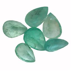 3.72 ctw Pear Mixed Emerald Parcel