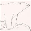 Image 2 : Wyland, "Polar Bear" Framed Original Sketch, Hand Signed with Certificate of Authenticity.