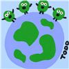 Image 2 : Todd Goldman, "Peas on Earth" Original Acrylic Painting on Gallery Wrapped Canvas, Hand Signed with 