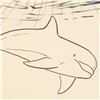 Image 2 : Wyland, "Dolphin" Framed Original Sketch, Hand Signed with Certificate of Authenticity.