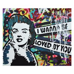 Nastya Rovenskaya- Mixed Media "I Wanna Be Loved By You"