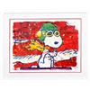 Image 1 : Tom Everhart- Hand Pulled Original Lithograph "Low Fat Meal Over Santa Monica"