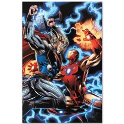 Marvel Comics  Iron Man/Thor #3  Numbered Limited Edition Giclee on Canvas by Scot Eaton with COA.