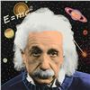 Image 2 : Steve Kaufman (1960-2010), "Einstein" Hand Painted Limited Edition Silkscreen on Canvas from an HC E