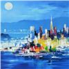 Image 2 : H. Leung, "The City Nights" Limited Edition on Canvas, Numbered and Hand Signed with Letter of Authe