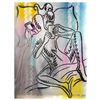 Image 1 : Mark Kostabi "Let'S Google That" Hand Signed Original Artwork with COA.