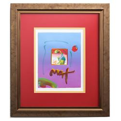 Peter Max- Original Mixed Media "Umbrella Man 2005 Ver. I #297"