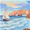 Image 2 : Alexander Antanenka, "Sailing By the Coast" Original Oil Painting on Canvas, Hand Signed with Certif
