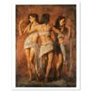Image 1 : "Three Graces" Limited Edition Giclee on Canvas by Vatican Artist Tomasz Rut, Numbered 72 out of 95 