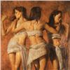 Image 2 : "Three Graces" Limited Edition Giclee on Canvas by Vatican Artist Tomasz Rut, Numbered 72 out of 95 
