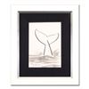 Image 1 : Wyland, "Whale Tail" Framed Original Sketch, Hand Signed with Certificate of Authenticity.