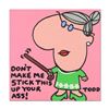 Image 1 : Todd Goldman, "Don't Make Me" Original Acrylic Painting on Gallery Wrapped Canvas, Hand Signed with 