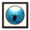 Image 1 : Wyland - "Turtle" Framed Original Watercolor Painting, Hand Signed with Certificate of Authenticity.