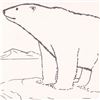 Image 2 : Wyland, "Polar Bear" Framed Original Sketch, Hand Signed with Certificate of Authenticity.