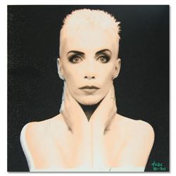 Ringo (Protege of Andy Warhol's Apprentice, Steve Kaufman), "Annie Lennox" One-of-a-Kind Hand Pulled