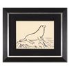 Image 1 : Wyland, "Seal" Framed Original Sketch, Hand Signed with Certificate of Authenticity.