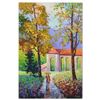 Image 1 : Alexander Antanenka, "Rainy Promenade With You" Original Oil Painting on Canvas, Hand Signed with Ce