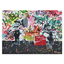 Nastya Rovenskaya- Mixed Media "Loving Coca Cola"
