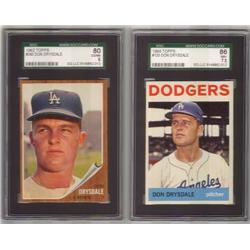 PAIR OF DON DRYSDALE BASEBALL CARDS