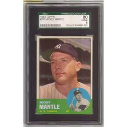 MICKEY MANTLE 1963 TOPPS BASEBALL CARD