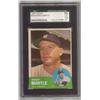 Image 1 : MICKEY MANTLE 1963 TOPPS BASEBALL CARD