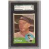 Image 1 : MICKEY MANTLE 1963 TOPPS BASEBALL CARD